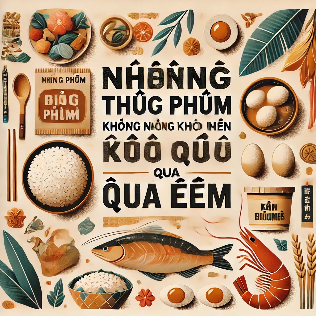 Những Thực Phẩm Không Để Qua Đêm